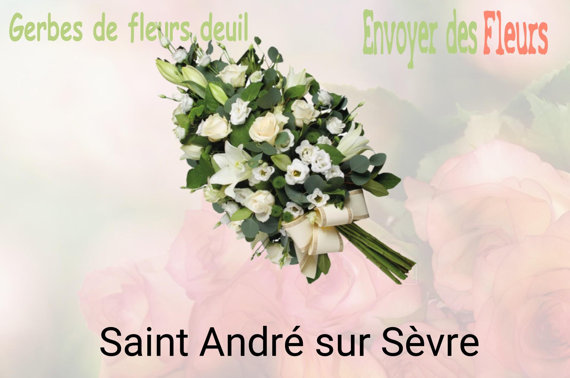 Gerbe de fleurs de deuil livrée à Saint-André-sur-Sèvre